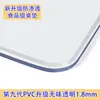 Tapete de Mesa Transparente de PVC Macio, Tapete de Cozinha à Prova de Óleo e Manchas, Tapete de Mesa de Centro, Tapete de Mesa de Escritório, Resistente ao Desgaste, Toalha de Mesa de Cristal Lavável