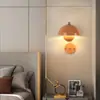 Luminária de parede Bud de designer dinamarquês, luminária de cabeceira de quarto, luxo simples, decorativa, para parede de fundo de TV, luminária de parede para quarto de criança