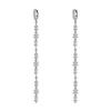 Design de nicho original Irregular Flash Diamante quebrado Longo Borla Pingente Colar Brincos Série Luz Luxo Alta Clavícula Corrente