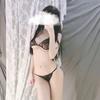 [El segundo conjunto a mitad de precio] lencería sexy para mujer, sexy, transparente, con abertura, tanga libre, tentación extrema, estilo de tres puntos