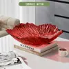 Nuevo Plato de Fruta Pétalo Sala de Estar Plástico Transparente Plato de Snacks para Mascotas Fruta Seca Hogar Accesible Lujo Simple Plato para Mesa de Café