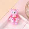 Nuevo Llavero de Muñeca de Goma Suave de PVC con Campana Accesorios Muñeca Gato Pintor Muñeca Oso Conejo Muñeca de Dibujos Animados