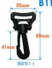 Venta directa de fábrica de hebillas de plástico, ganchos giratorios, hebillas para correas, hebillas de ajuste para cinchas y hebillas de conexión para equipaje y bolsos