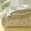 Sábanas de Algodón Lavado Grado A para Madre y Bebé Frescas Pequeñas Pieza Única Dormitorio Estudiantil Individual Doble Funda de Almohada de Algodón Puro Juego de Tres Piezas