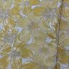 Estilo pastoral flor amarela seda dourada jacquard vestido primavera e outono roupa bolsa tecido roupas femininas tecido
