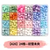 Perlas de cera octogonales, 100 estilos en compartimentos separados, perlas de cera para sellos de cera, empaque de caja de color mixto, venta al por mayor