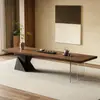 Mesa de Chá em Madeira Maciça para Casa, Sala de Estar, Escritório, Mesa de Chá Moderna Minimalista de Luxo Leve, Novo Modelo 2025 Mesa para Preparo de Chá