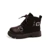 Botas Martin Estilo Británico para Niños Invierno Nuevas Cálidas de Algodón con Felpa Botas Cortas para Niñas Suela Suave Antideslizante Botas de Piel Elegantes