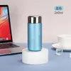 Taza termo de bolsillo simple con recubrimiento de titanio para mujer, elegante y portátil, mini taza termo con recubrimiento de titanio, taza de agua para regalo de negocios, personalizable