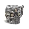 Copo de Vinho Personalizado Estilo Vintage Criativo e Elegante Taça Cabeça de Fantasma Copo de Aço Inoxidável para Whiskey Copo de Vinho Tinto para Bar