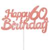 Tarjeta de inserción de papel digital con letras en inglés para fiestas de cumpleaños de Amazon, para edades de 18, 21, 30, 40, 50 y 60 años