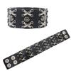 Vendas Diretas de Fábrica Pulseiras de Couro Punk Europeias e Americanas Pulseiras de Couro Punk Retro com Rebites Acessórios Punk Rap Rock