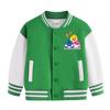 Casaco de outono para meninos e meninas outono e inverno 2023 novo bebê tubarão roupa infantil uniforme de beisebol infantil top de primavera e outono