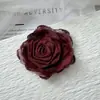 Enfeites de Flor de Organza de 9cm com Bordas Queimadas, Tecido Multicamadas DIY Colares Semi-Acabados, Corsages, Flores para Sapatos, Acessórios de Rosa