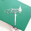 Decoração de Bolo de Natal Estilo Ins Transfronteiriço Feliz Natal Decoração de Bolo Acrílica de Natal Inserção para Bolo de Natal
