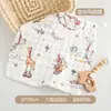 Toallitas de gasa de algodón para recién nacidos hechas a medida, toallas de baño para bebés, toallas Clase A, pañuelos y paños faciales para niños, con diseños personalizados