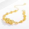 Pulsera Europea Dólar Oro Valiente Dinero Latón Chapado en Oro Pulsera Valiente Chapada en Oro Vietnam Oro Chapado Imitación Oro Joyería para Damas