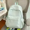 Mochila Bordada Estrella Menta Niebla de Leche Estilo Coreano Femenina Textura Translúcida Salida de Fin de Semana Estudiante Mochila para Clase de Verano