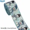Cinta Azul Navideña Copo de Nieve Azul Muñeco de Nieve Enano Hebilla Guirnalda DIY Lazo Cinta de Lino Fino de Imitación
