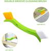 Conjunto de 8 peças de escova de limpeza de rejunte, ferramenta de limpeza de fendas manual, escova de limpeza de juntas de ladrilhos, escova de limpeza de janelas
