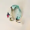 Colar de lenço de seda com pérolas e fecho magnético para mulheres, corrente fina para clavícula de verão, lenço pequeno retrô francês, lenço decorativo para o pescoço