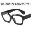 Nicho de estilo europeu e americano óculos de sol de armação grossa personalidade Polygon Street óculos de sol de tiro moda simples homens e mulheres óculos de moda