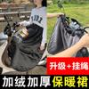 Ciclismo de otoño e invierno cálido cortavientos para motocicleta eléctrica protección para piernas y rodillas falda cortavientos falda engrosada con forro polar