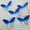 Novo gradiente duas cores grande borboleta feito à mão diy acessórios de roupa acessórios para cabelo acessórios celebridade da internet treme ao vivo lote