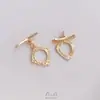 Ouro 14K Preenchido Cor Conservada Flor Trepadeira Formato de Vinha Moldura Retrô Formato de Ot Fivela DIY Joias Pulseira Colar Conectando Fivela Acessórios de Acabamento