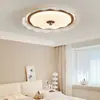 Lámpara de Dormitorio Estilo Nórdico Crema Lámpara de Techo de Tronco Simple Moderna Espectro Completo Protección Ocular Lámpara de Habitación Lámpara de Techo para Pasillo