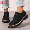 Juyuan Comércio Exterior Sapatos Femininos Redondos de Tamanho Grande em Estoque Primavera e Outono Transfronteiriços em Estoque Amazon Moda Feminina Europeia e Americana