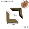 Protector de Esquina Metálico para Cuaderno District Room 1-2 mm Accesorios para Esquinas de Cuaderno Protector de Esquina de Cuaderno de Piel de Vaca Cubierta Protectora para Esquinas de Libro