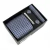 Caja de Regalo para Corbata de Hombre Corbata Personalizada Atada a Mano Ropa Formal de Negocios Set de Corbata de Cuatro Piezas de Lujo de Gama Alta para Hombres