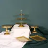 Soporte de Exhibición para Adornos de Mesa de Postre Decoración de Mesa de Boda Soporte para Pastel de Cumpleaños Bandeja para Pasteles de Hierro Forjado