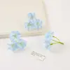 Flores de Hortênsia Simuladas 3D de Pétalas Duplas para Uso em Casamentos, Arranjos de Flores de Hortênsia Elegantes para Salão de Casamento e Decoração de Casa