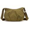 Bolsa Transversal Casual Leve Bolsa Pequena Quadrada Simples Estilo Japonês para Deslocamento Nova Moda Bolsa de Ombro de Tecido de Nylon Multicamadas