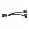 Adecuado para H11 a H11 cabeza verde de coche original línea de dos cabezas dobles cable de transferencia de lámpara HID arnés de cableado de lámpara de coche