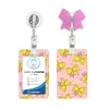 Set de Porta Credencial Acrílico con Hebilla Retráctil de Tirón Fácil y Lazo Dulce para Enfermeras, Estudiantes y Trabajadores