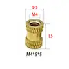 Tuerca de Cobre Termofusible Moleteada M4, Tuerca Moleteada Patrón Piña, Tuerca Moleteada Termofusible, Tuerca Moleteada Estampada, Tapa de Tuerca