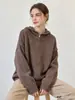 Cárdigan de punto con capucha y doble cremallera, tejido grueso con hilo de colores, nuevo estilo otoño/invierno 2026, holgado y casual, versátil para mujer
