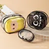 Bolsa de Muñeca de Peluche, Bolsa de Salida para Muñeca de Algodón, Bolsa Transparente de PVC para Paseo de Bebé, Bolsa Colgante a Prueba de Polvo para Cable de Datos de 9/15 cm
