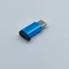 Adaptador micro a tipo C de aleación de aluminio, convertidor V8 a tipo C, venta al por mayor de fábrica
