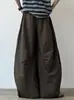 Pantalones retro japoneses plisados holgados de pierna ancha para hombre y mujer, otoño finos frescos oversize casual de pierna recta