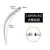 Acero Inoxidable 316 Aguja Guía Rosca Interna y Externa Pasador Guía Varilla Orejera Perforada Piercing de Labio Piercing de Lengua Herramienta Auxiliar DIY