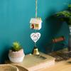Atacado resina decoração sinos de vento sala sino carro pingente dos desenhos animados presente de aniversário varanda boneca ensolarada