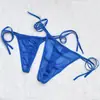 Ropa Interior de Pareja Siete Colores Malla Transparente Tirantes Tanga Sexy Hombres y Mujeres Amantes Regalo Pasión Punto de Rocío Paquete de Dos