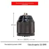 Mandril de furadeira manual, chave de conversão de autoaperto, cabeça de furadeira manual com trava automática, acessórios para furadeira, ferramenta elétrica