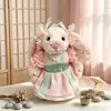 Solo Ropa de Muñeca/Ropa Hecha a Mano para Muñeca Conejo Jc Bonnie, Pijama, Vestido Mismo Estilo del Pequeño Libro Rojo, Conjunto para Muñeca de 32cm, Lindo