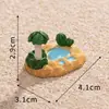 Estátua de Páscoa para Micro Paisagem Cidade do Deserto Castelo Pirâmide Egípcia Antiga Artesanato de Resina Pequenos Enfeites