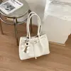 Bolsa Tote de Ombro Único Tecida Transfronteiriça 2026 Nova Coleção de Primavera Estilo Fashionável Grande Capacidade Bolsa Saco para Trabalhadores de Escritório